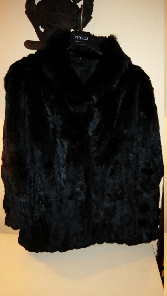 Dámské kožešinové paleto z králíka XL