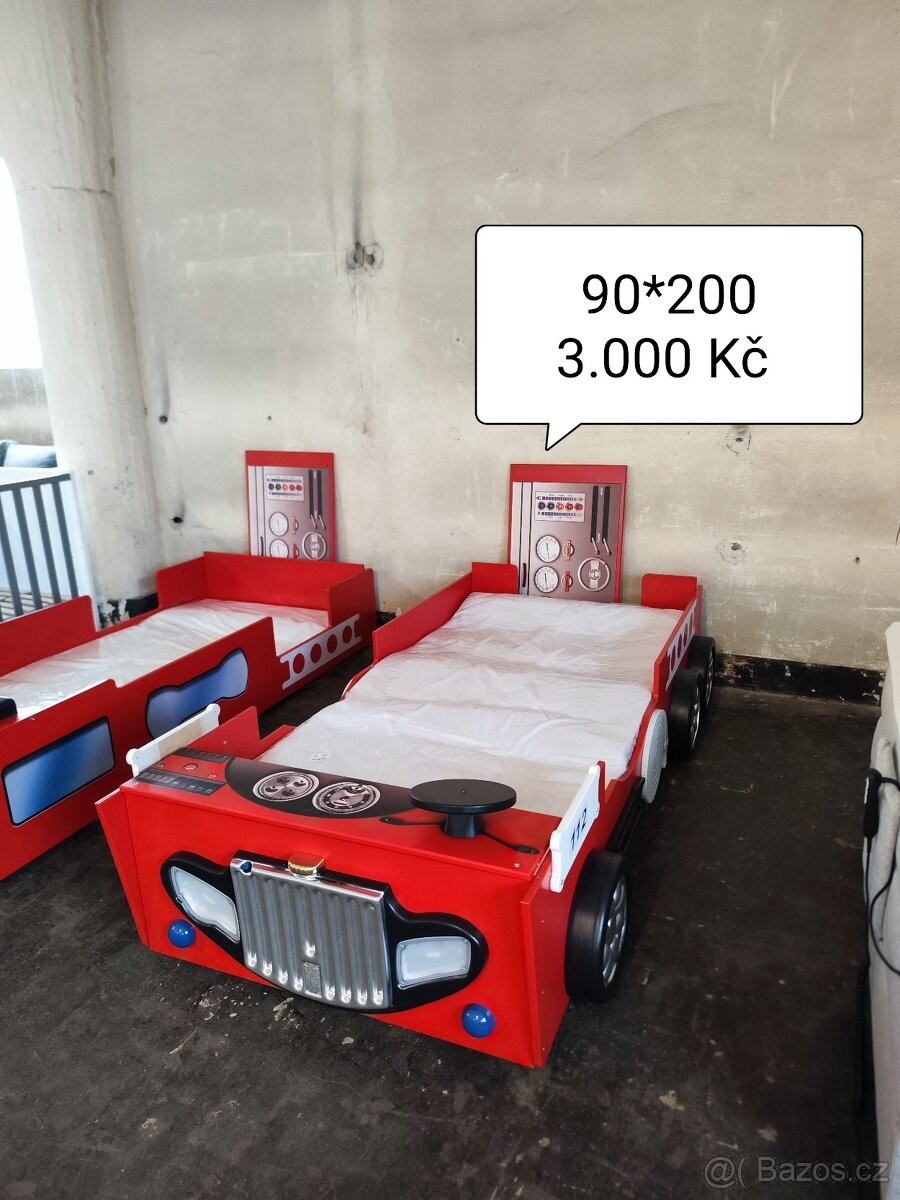 Postel nová. 90x200. Dětská. Mám 2 ks
