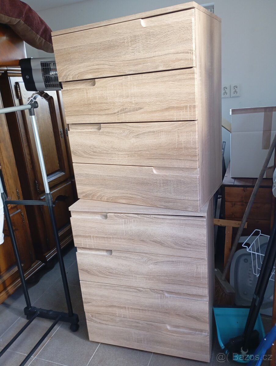 Šuplíková komoda 2ks