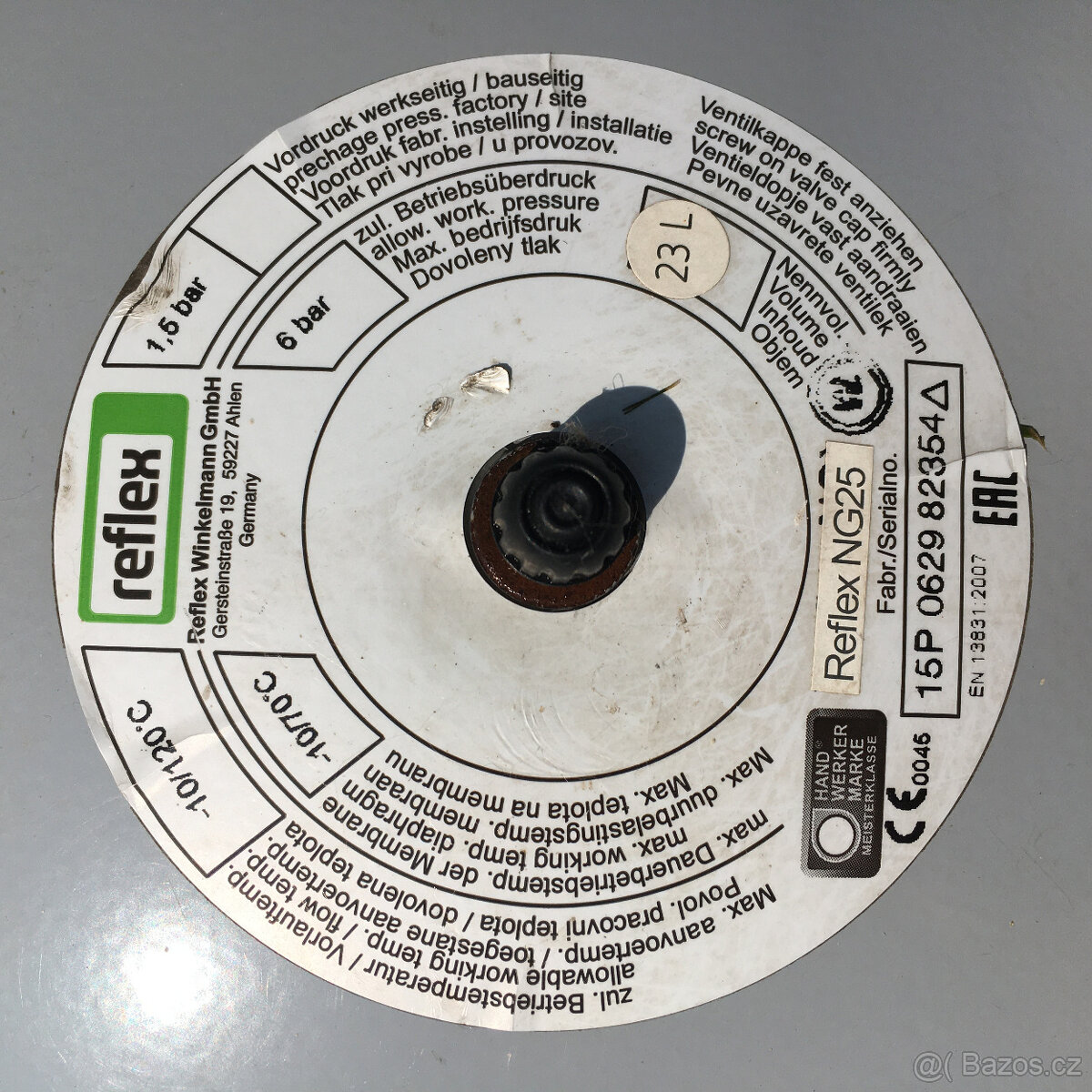 Expanzní nádoba NG 25 šedá, 6/1,5 bar Reflex