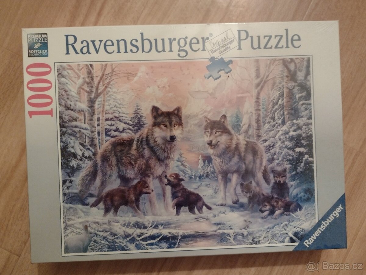 Puzzle Vlčí rodinka