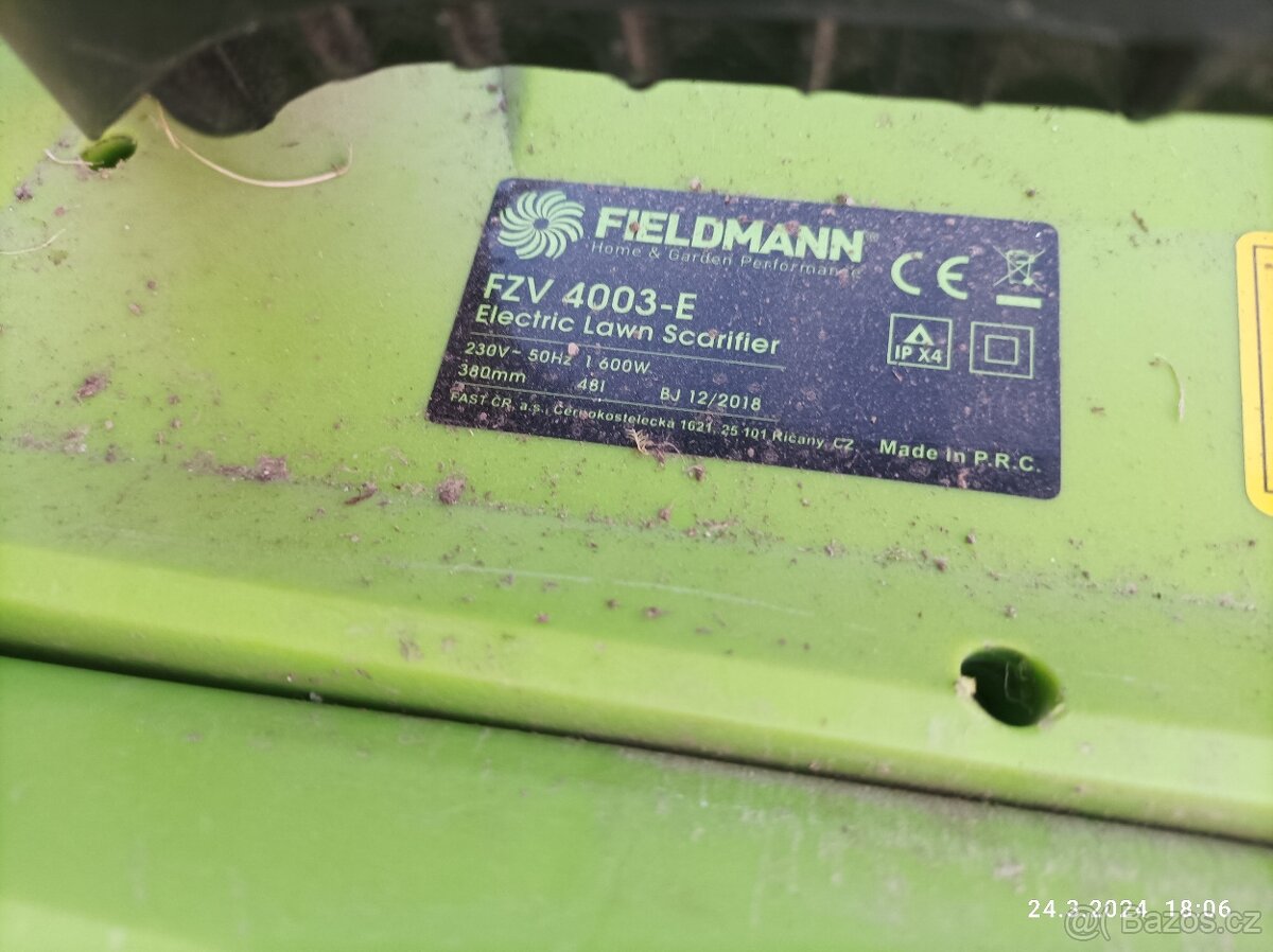Elektrický vertikutátor Fieldmann FZV 4003-E