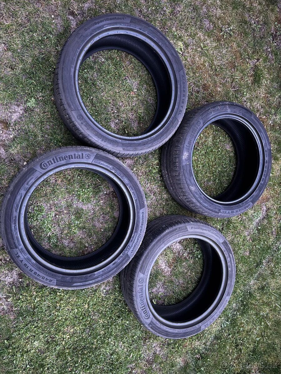 Prodám letní pneumatiky Continental 245/45 R19