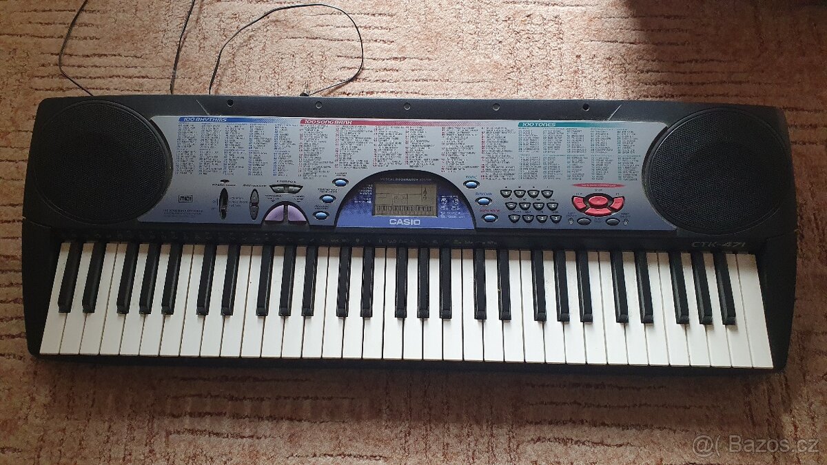 Casio CTK-471A - Pianino, klávesy, keyboard