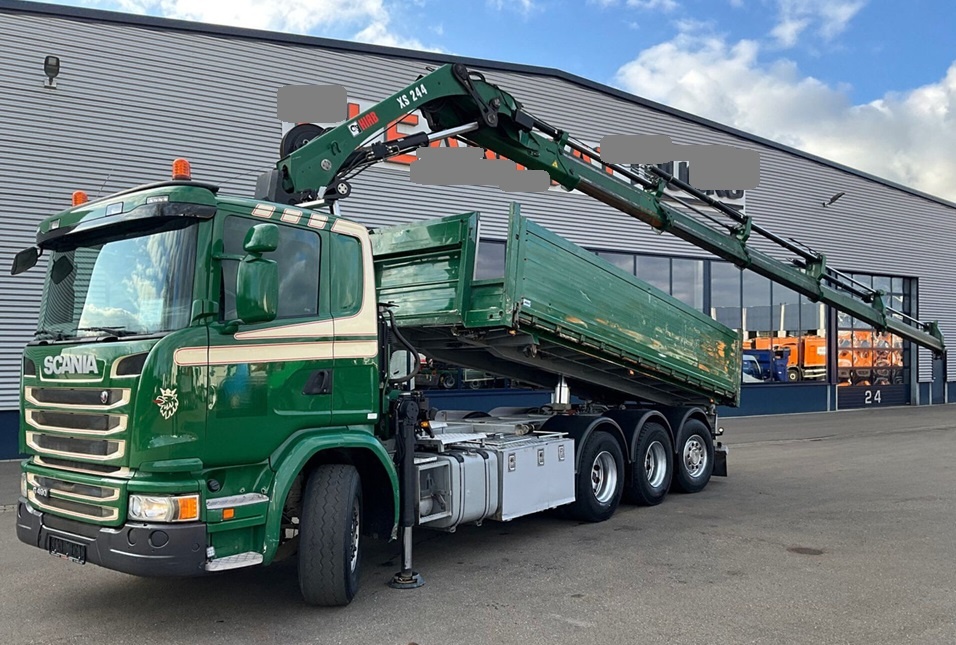 Scania G 490 - 8x4 – Valník/Sklápěč + HR-HIAB 24tnm – EURO 6