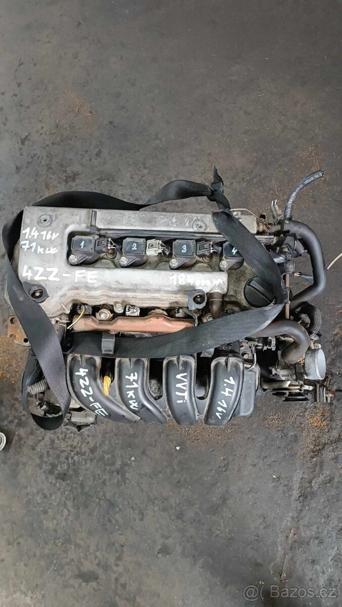 motor 1.4 16v 71kW typ 4ZZ-FE