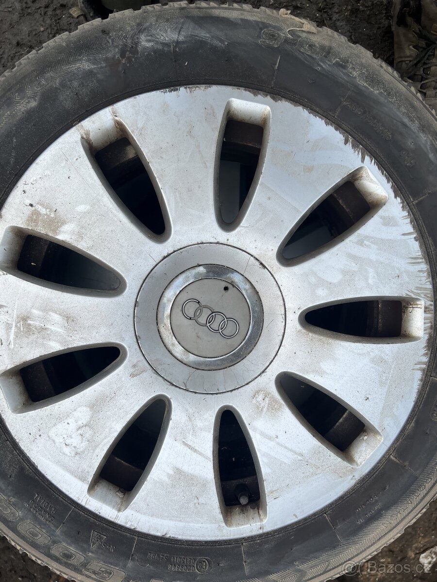 Alu kola audi 5x112 R16 Pneu 205/55