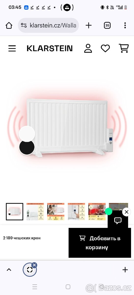 Wallander olejový radiátor