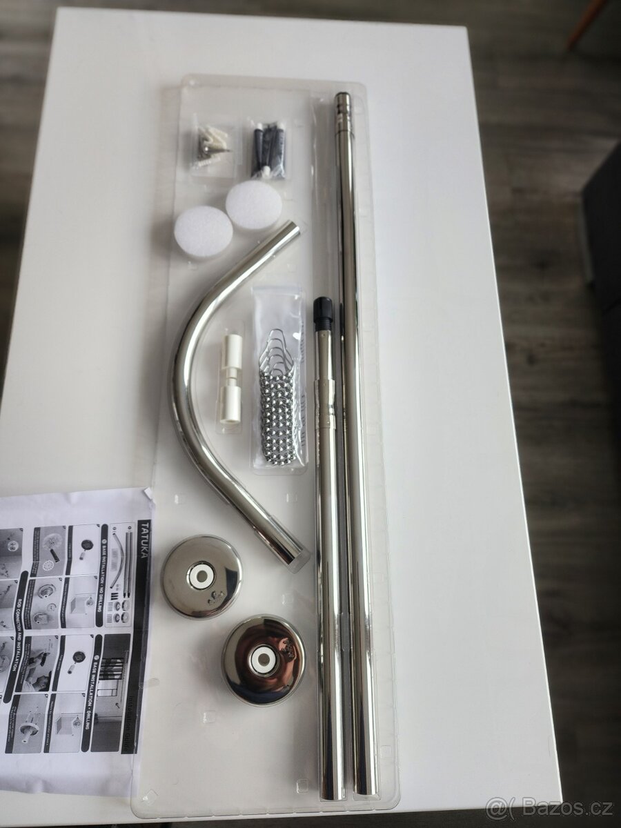 Kompletní sada na sprchový závěs(nerez SUS 304) + závěs zdar