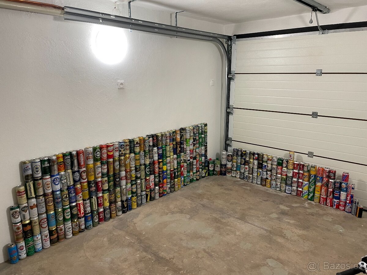 Plechovky od piva a limonády