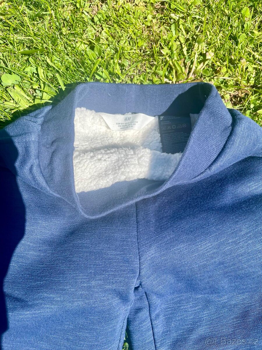 Dětské zateplené a pogumované kalhoty