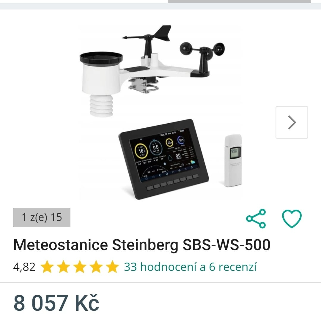 Meteostanice Steinberg SBS-WS-500