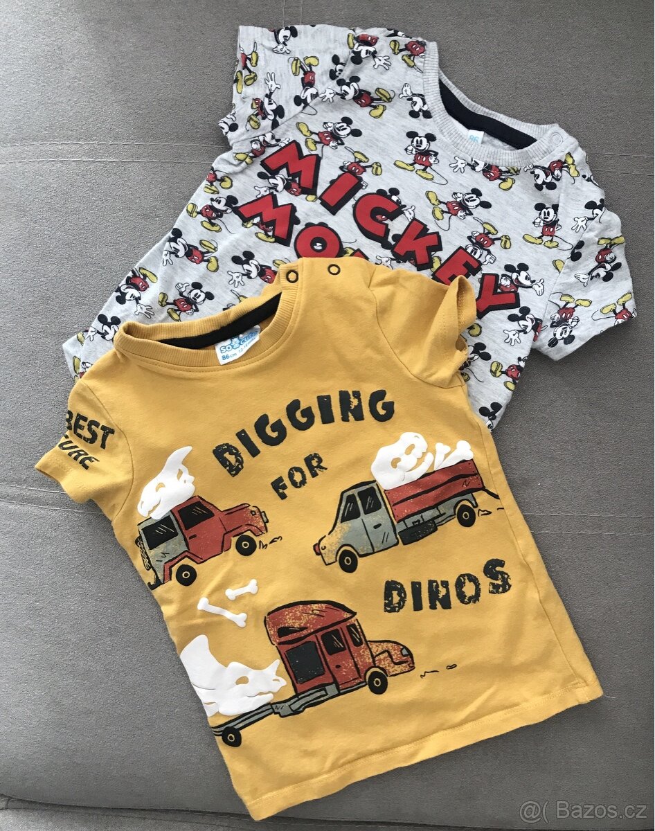 Chlapecké tričko Mickey/Auta a body s kr.rukávem,80-86