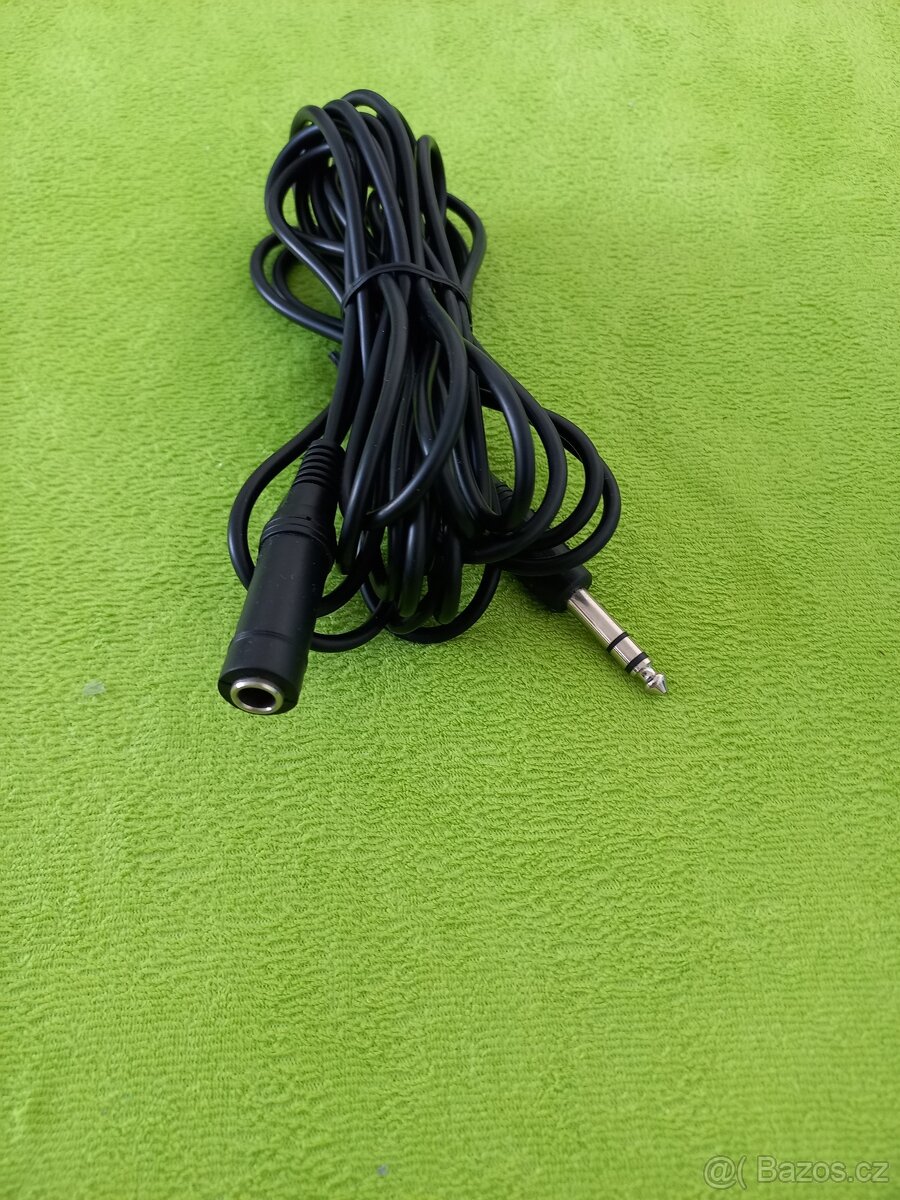 Prodlužovací profesionální kabel jack 6,3 - 5m