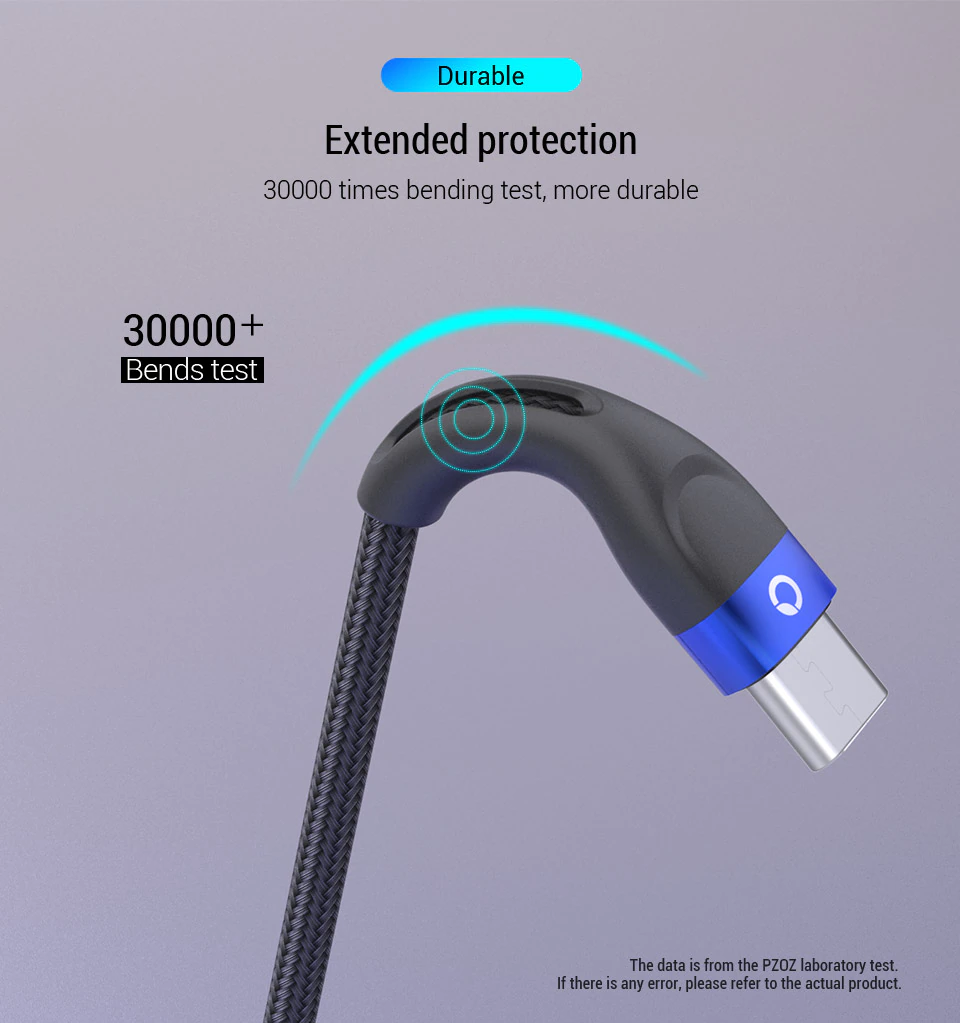 Kabel USB C, nový kvalitní opletený 2m