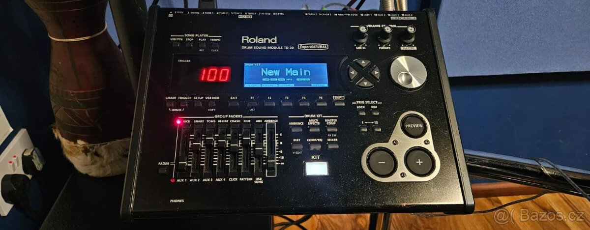 Elektronická bicí souprava Roland TD30KV, výjimečný stav