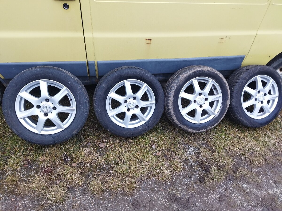 Prodám sadu ALU disků Enzo R15 4x108 Peugeot, Citroën