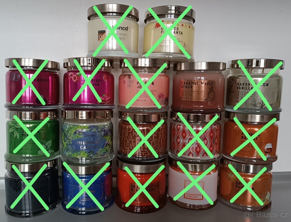 PartyLite - vonná svíčka se 3 knoty, vonné vosky