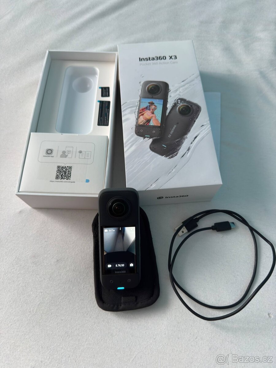 Insta360 x3 - komplet - TOP STAV