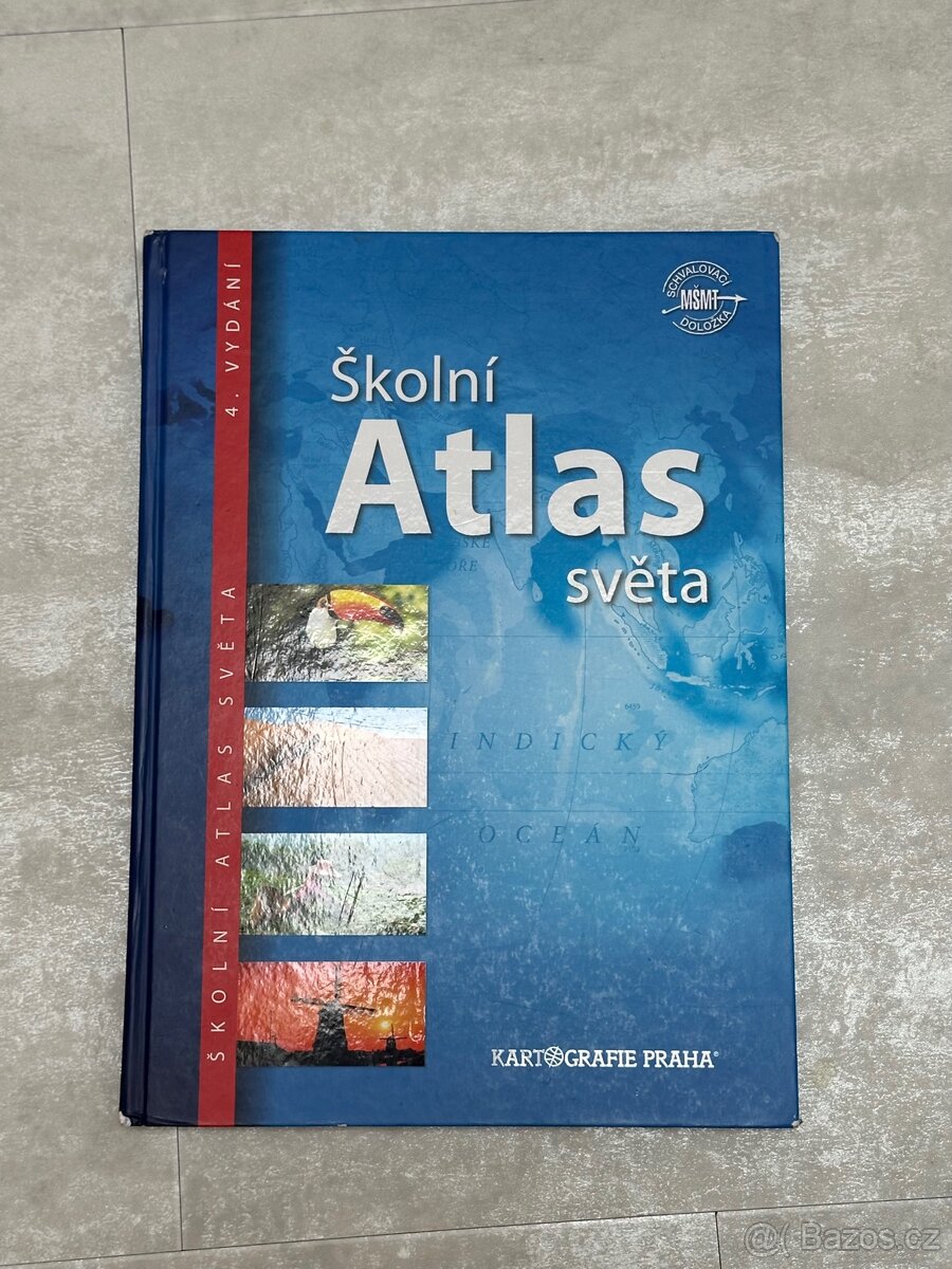 ATLAS SVĚTA + učebnice CH, B, ČJ