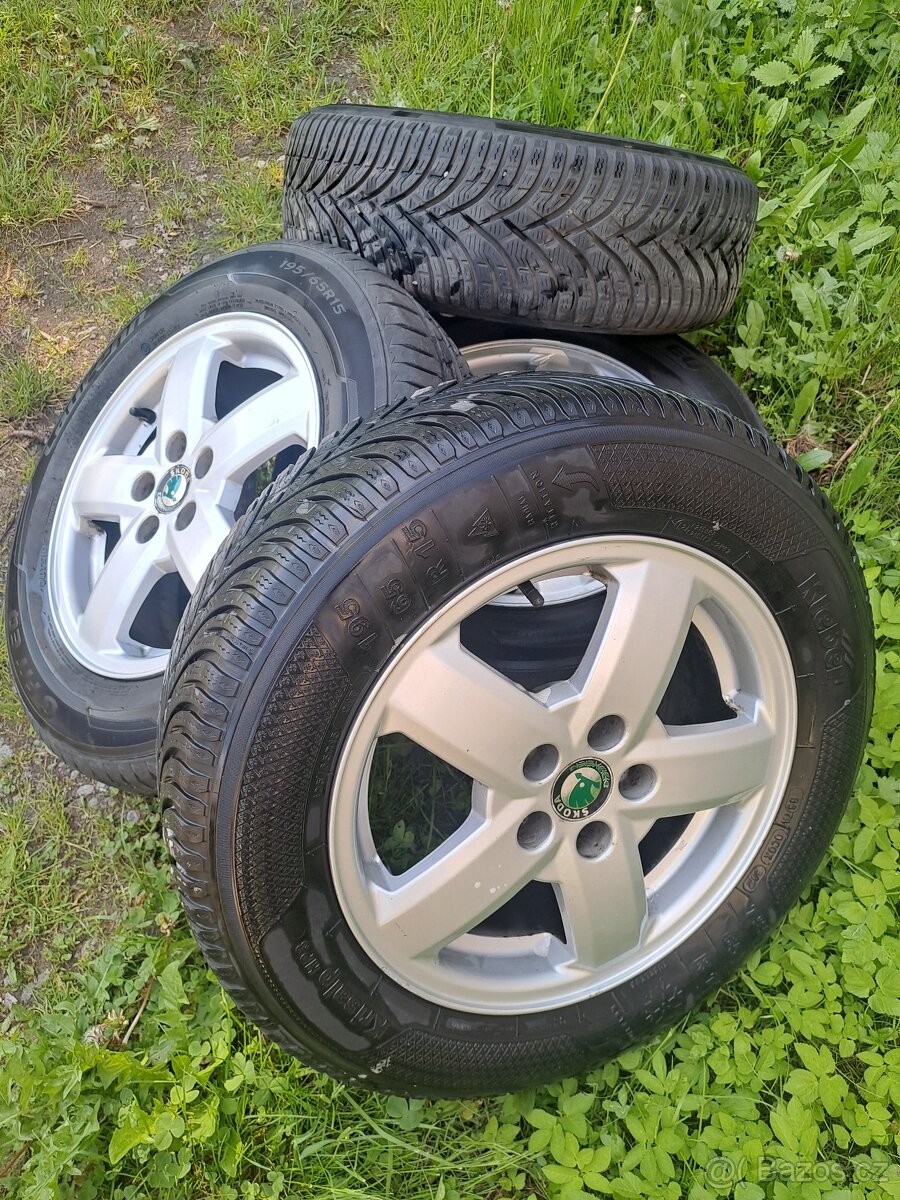 Alu kola 5x100 Octavia,Fabia,Roomster,Rapid 195/65 R15
