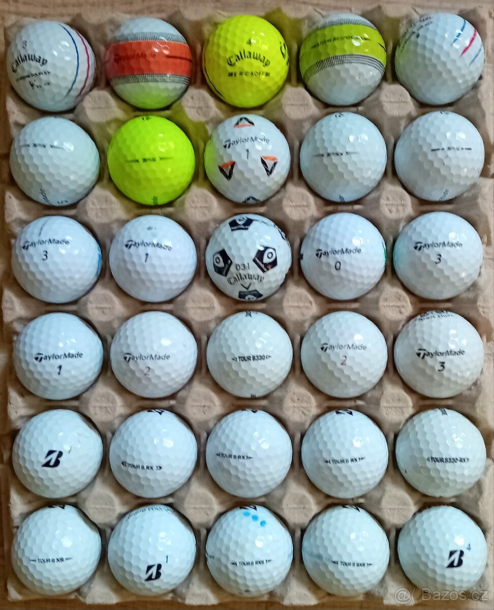 Golfové míčky výběr (A) 60ks
