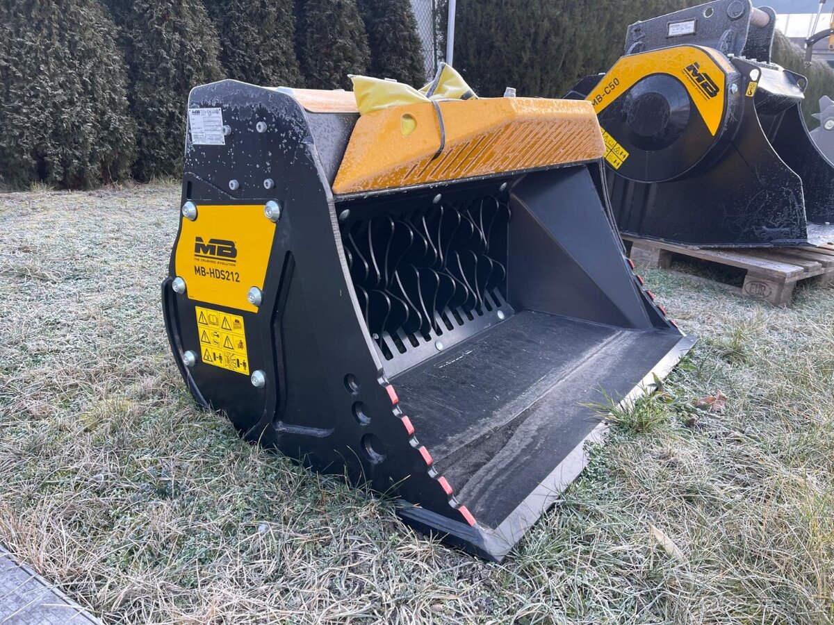 Třídící rotorová lžíce MB Crusher-HDS212, vč.rotoru RQ20,