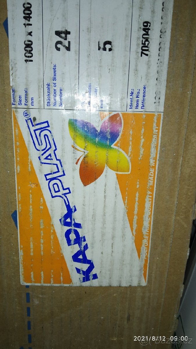 Kapa plast desky 1000x1400mm bílé 5mm