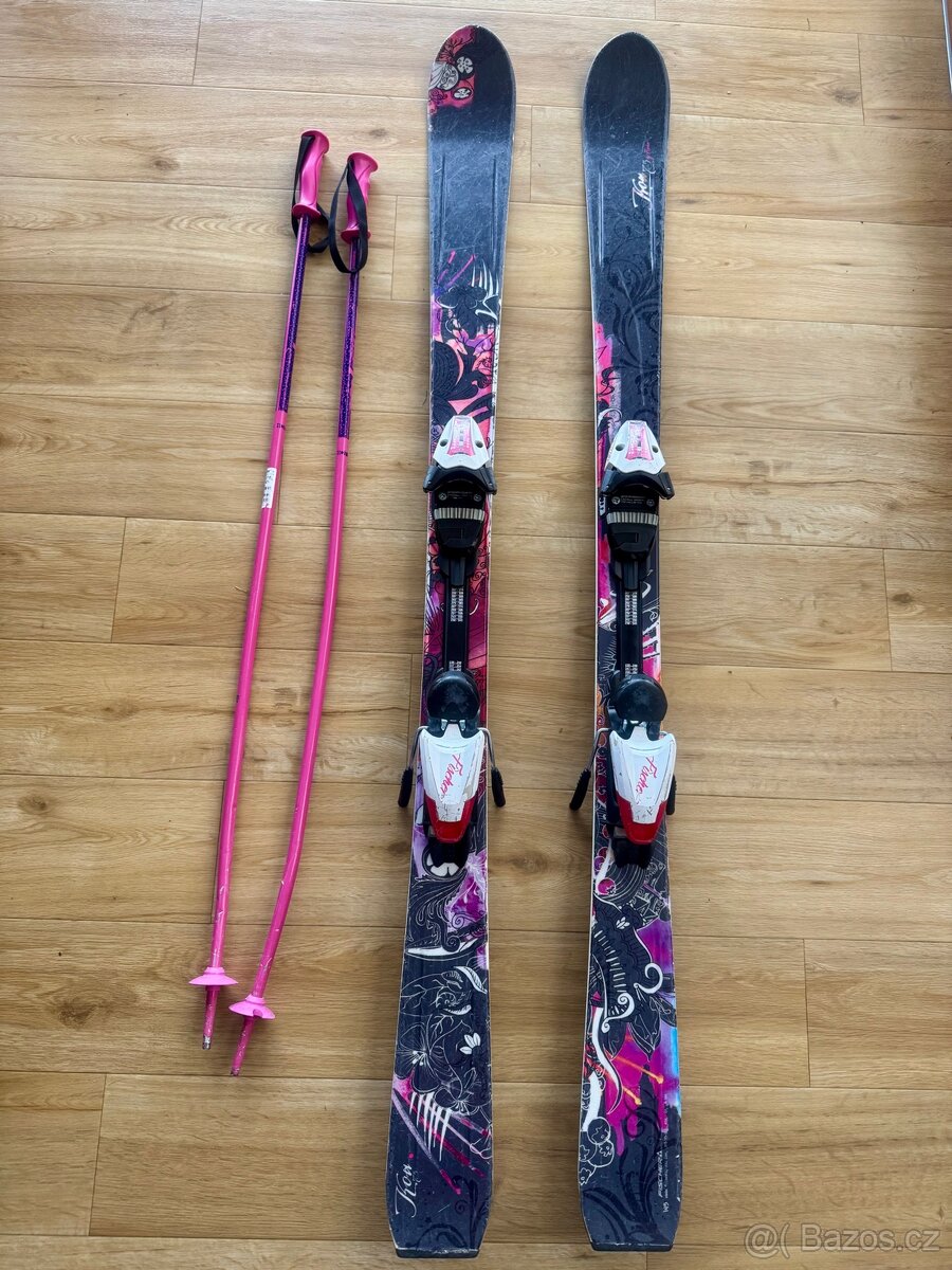 Lyze K2 delka 145 cm + hulky 110 cm
