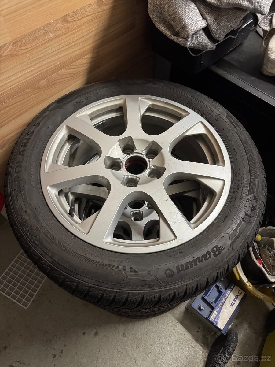 Alu kola Audi 0056 - 17” s pneu Barum Polaris 5 (zimní)