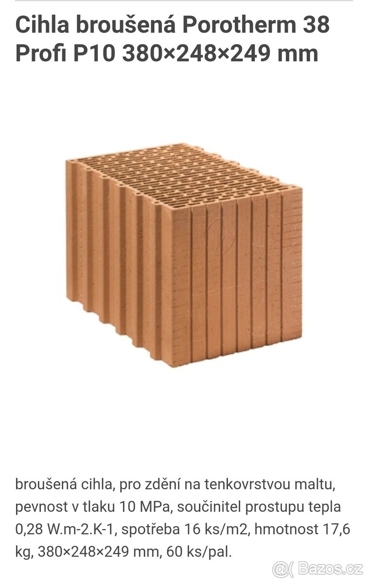Broušená rakouská cihla