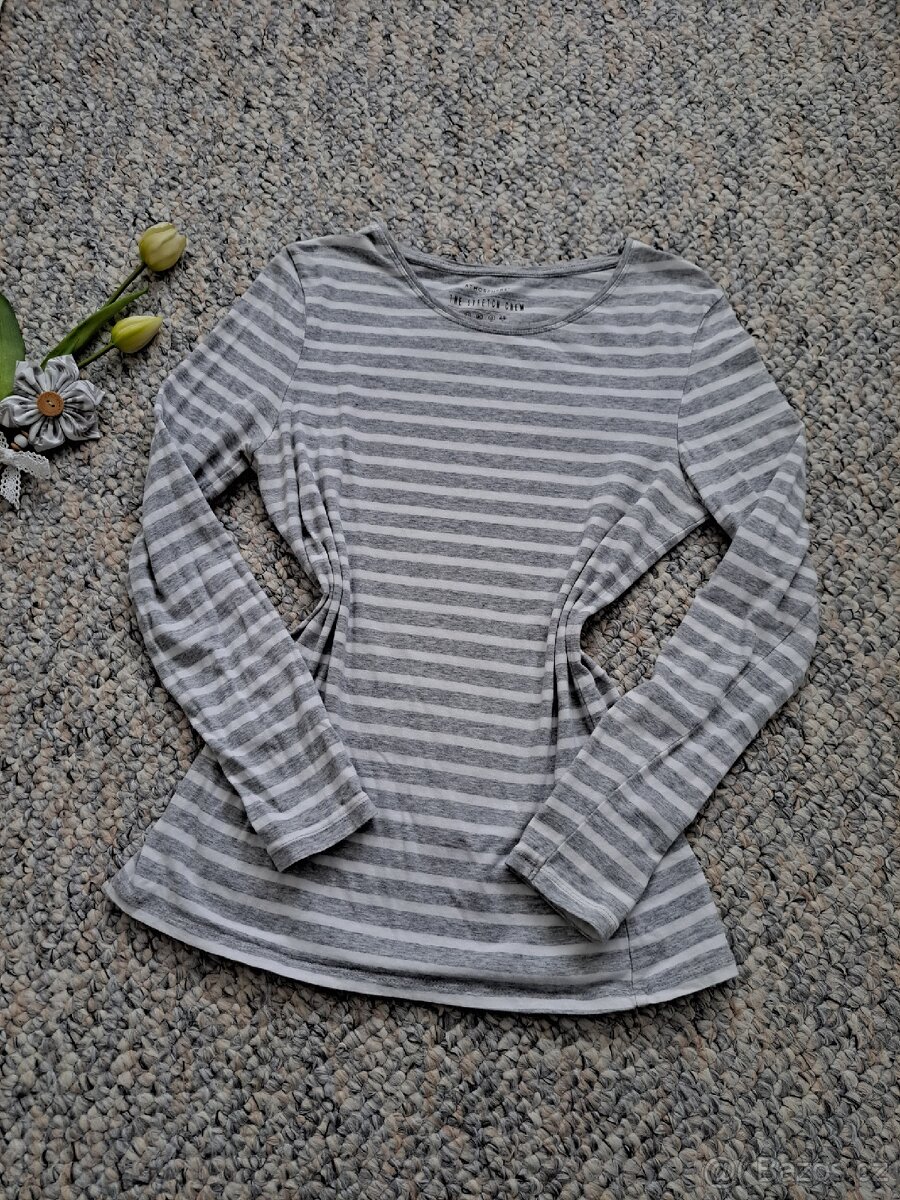 Atmosphere - Pruhované tričko s dlouhým rukávem vel.L