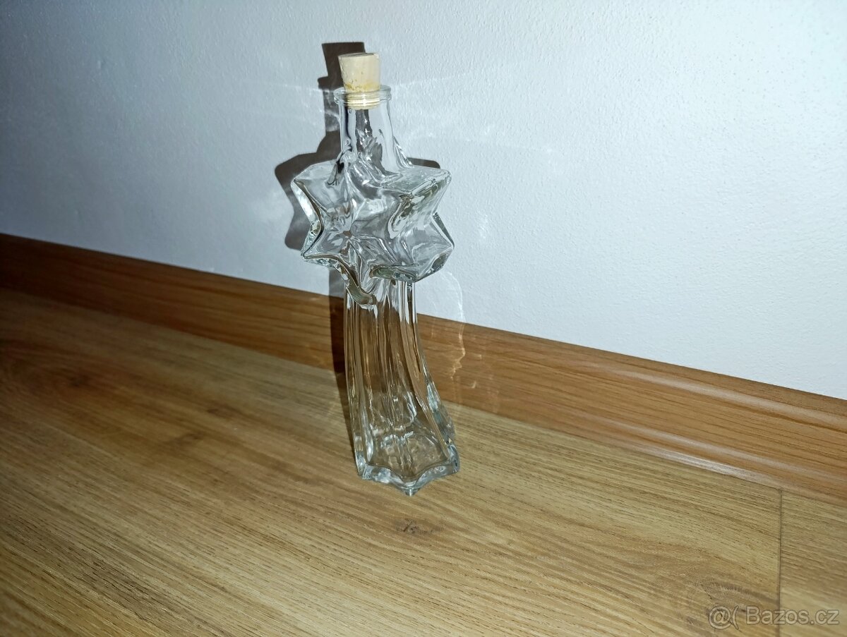 SKLENĚNÁ LÁHEV VE TVARU KOMETY, 200 ml