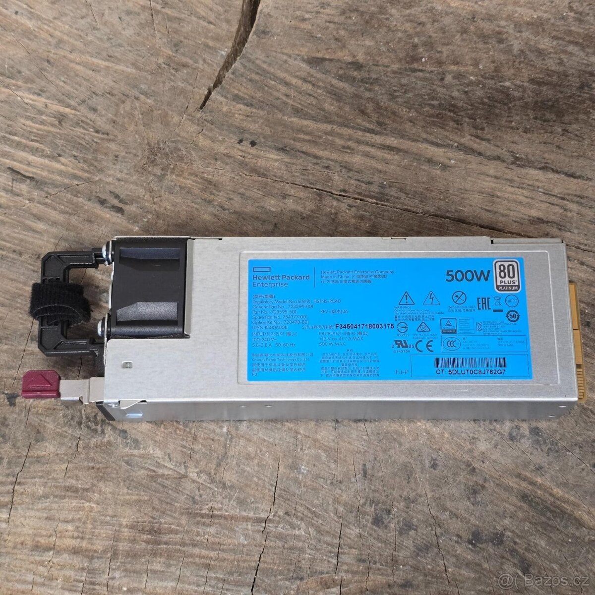 Serverový zdroj HP HSTNS-PC40 - 500W , 80+ Platinum