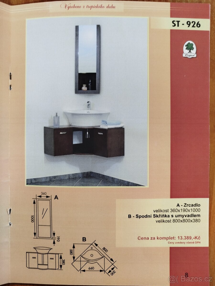 Koupelnový nábytek rohový