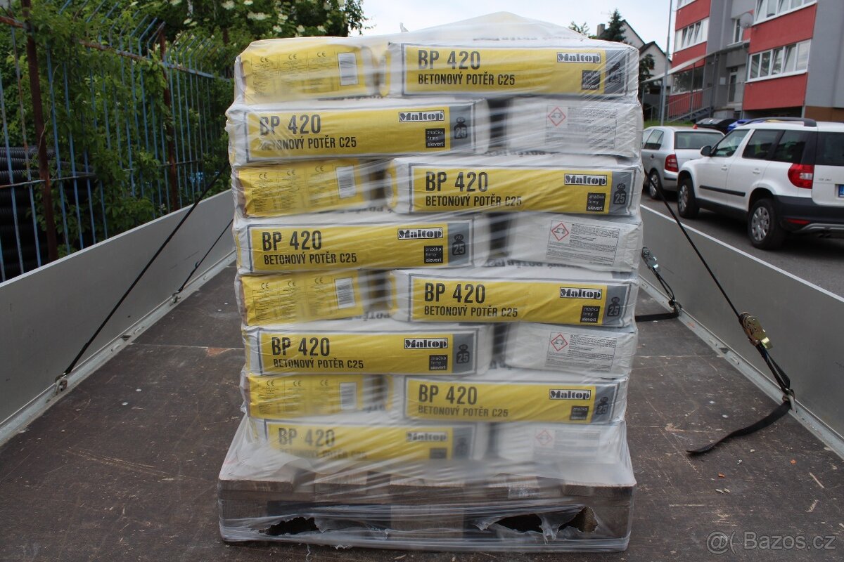 Prodej pytlovaného betonu Maltop BP 420.