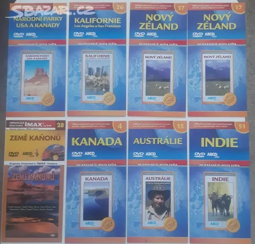 DVD filmy - cestovatelská sbírka