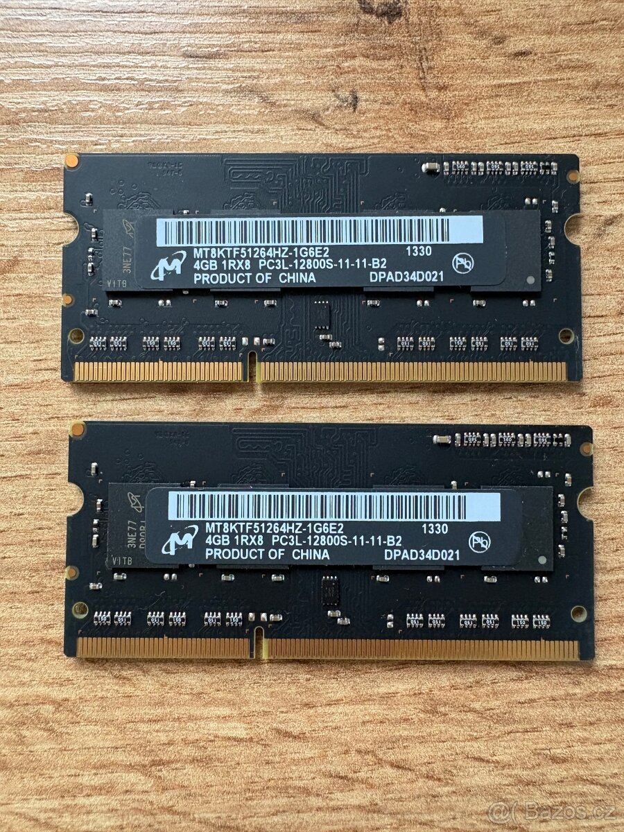 Paměti ddr3 PC , NOTEBOOK