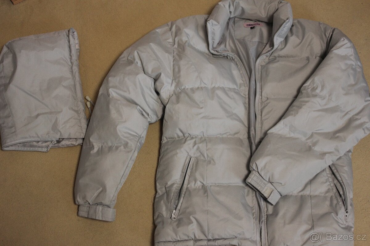 Dámská bunda vel. M, šedá. Odpínací kapuce