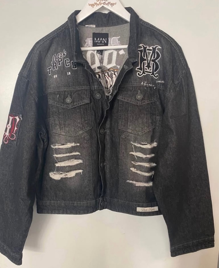 Pánská stylová riflová bunda