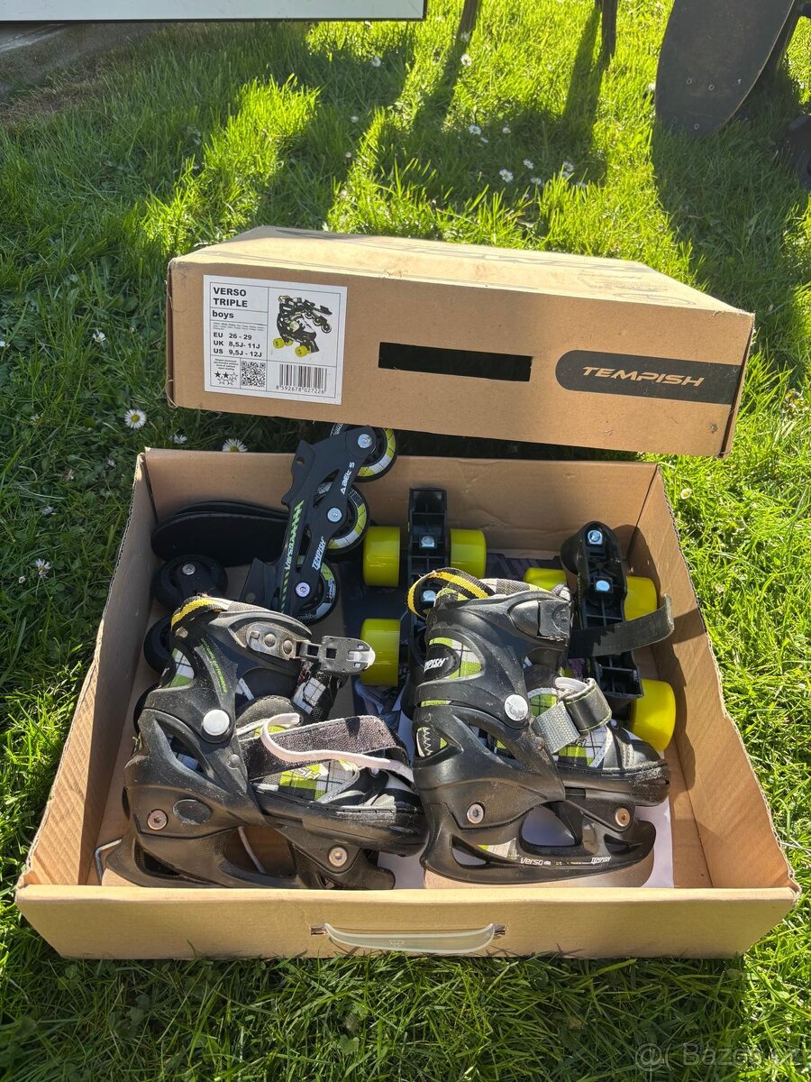 Dětské kolečkové / lední brusle / inline brusle