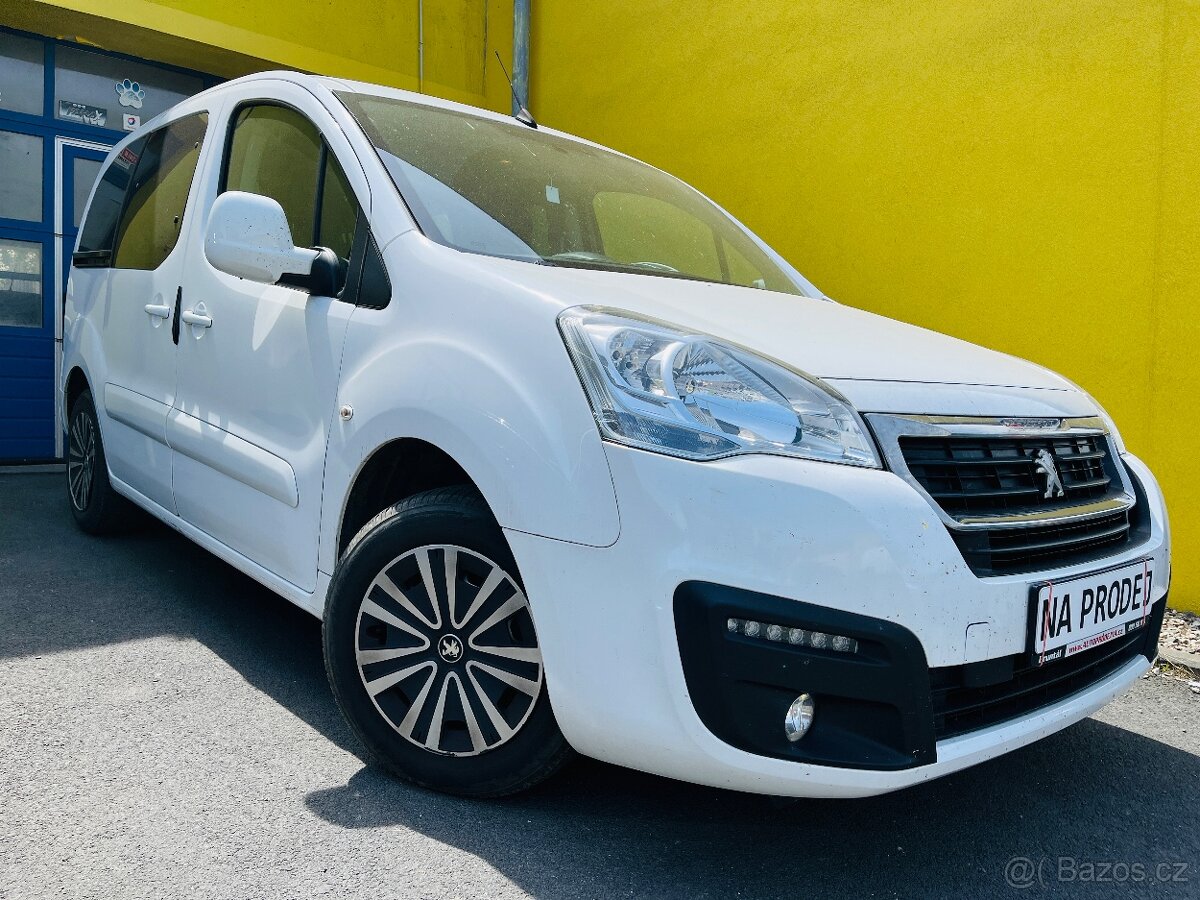PEUGEOT PARTNER HDi 1.6 TEPEE PUVOD ČR 5 MÍST TAŽNÉ NAVIGA