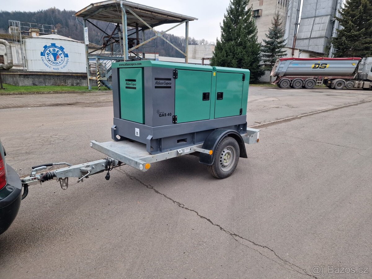 Prodám kamarádův naftový jednonápravový generátor-40kVA