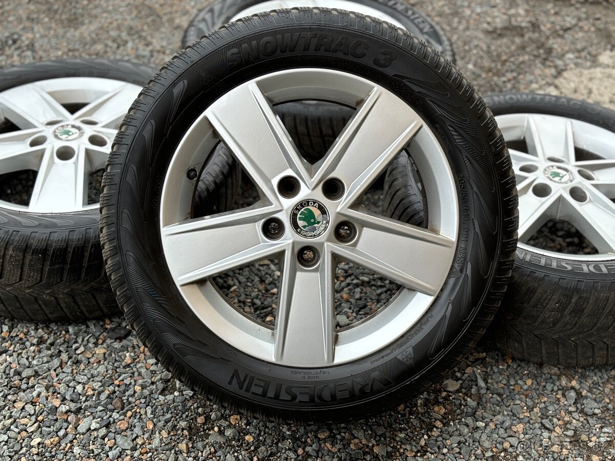 Original zimni kola Skoda Star 5x112 6J ET48 205/55 R16