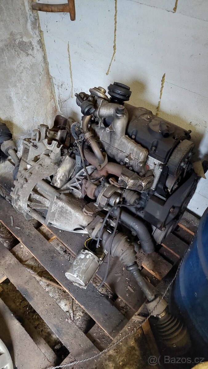 Motor VW Caddy 1.9 TDI PD 77 kW, BXE bez DPF s převodovkou