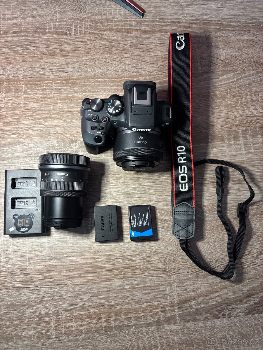 Canon eos r10 + 50mm + doplňky