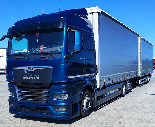 MAN TGX 26.510 6x2 - velkoobjemová souprava - průjezdná