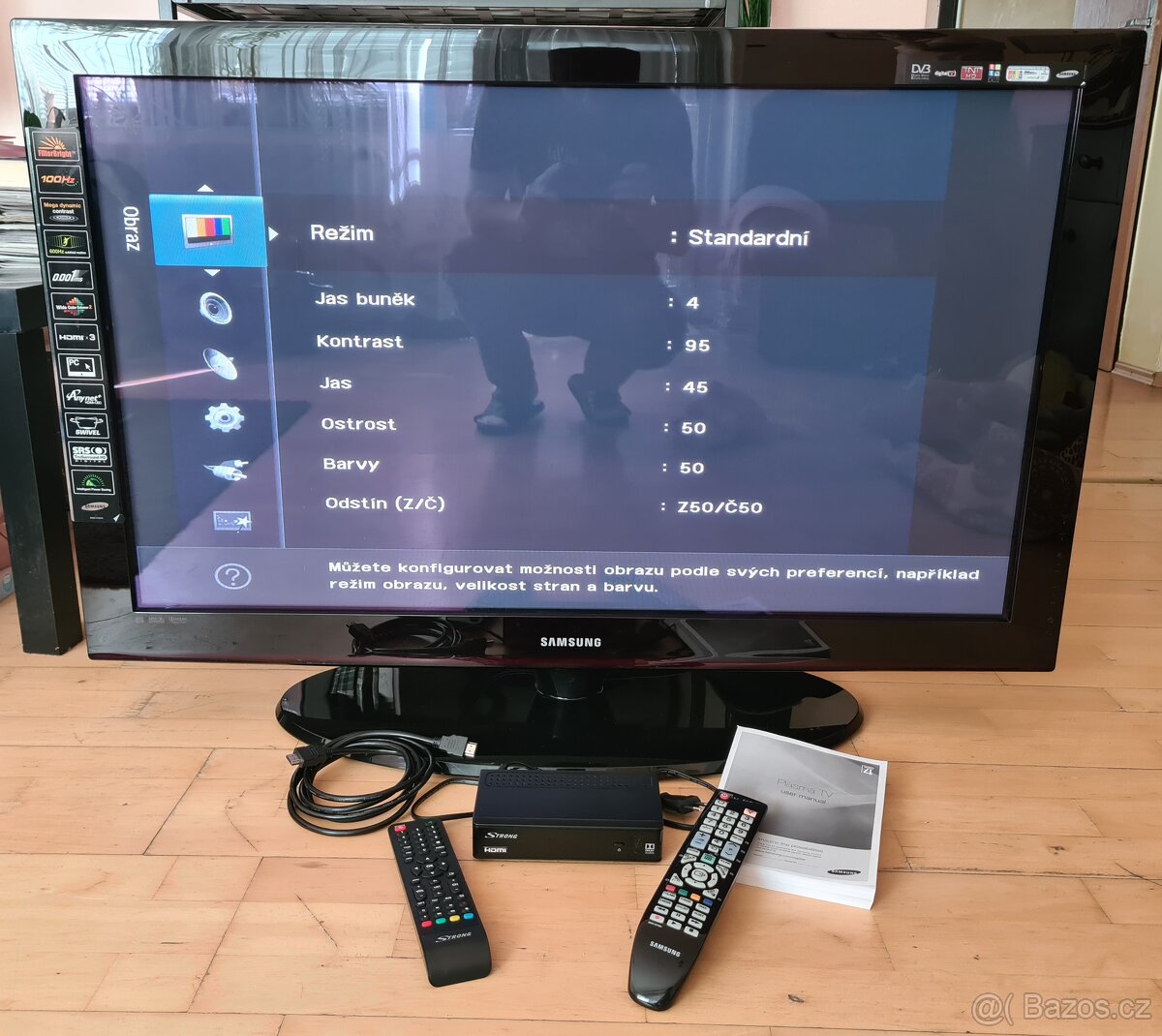 Samsung PS42B450B1W + Set-top box