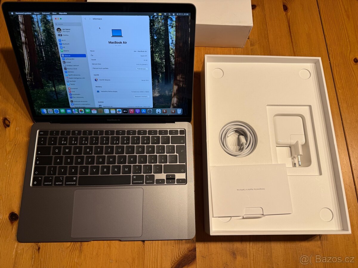 Apple MacBook Air 13" M1 8G 256G CZ Space Grey CZ 100% DPH