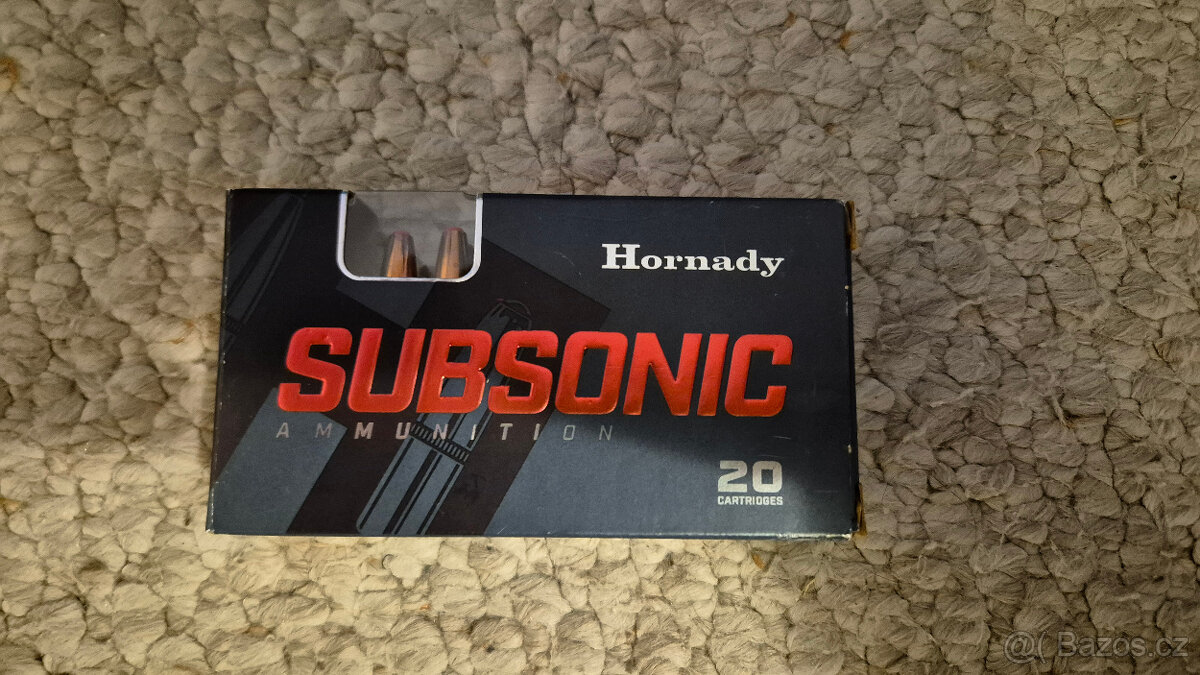 Náboje 300 Blackout 190gr Hornady Sub-X